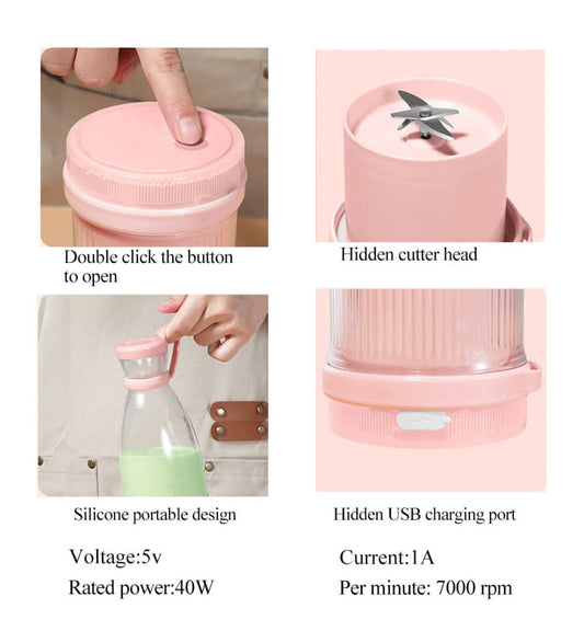 Make Milkshakes like a boss with Portable Electric Juicer Blender.