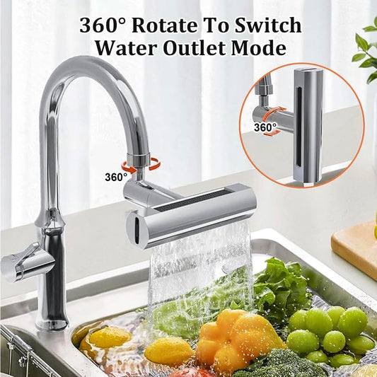 3 in 1 360 Waterfall Kitchen Faucet
